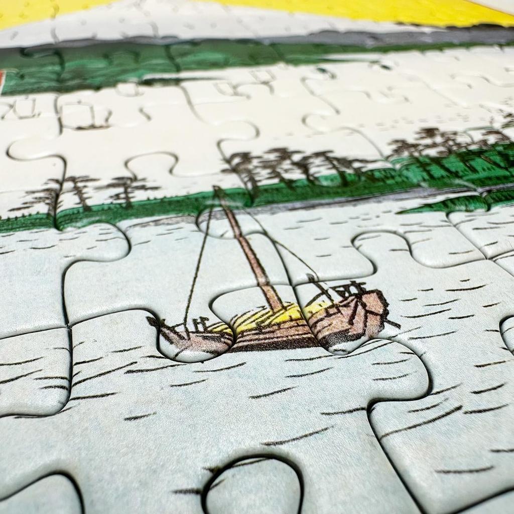 Hiroshige Utagawa's Suruga Miho no Matsubara Jigsaw Puzzle, B5, 70 Pieces