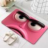 Expansion Air Funny Emoji Bathroom Absorbent Mat Home Cartoon Non-slip Mat Big Eyes 3D Effect Door Mat