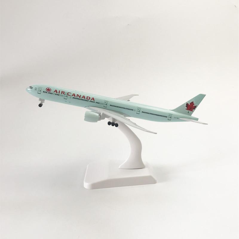 1/400 Модели Самолетов Канада 777 B777 Металлическая Модель Самолета Игрушка Реплика с Шасси Авиационная Симуляция Коллекционный Подарок