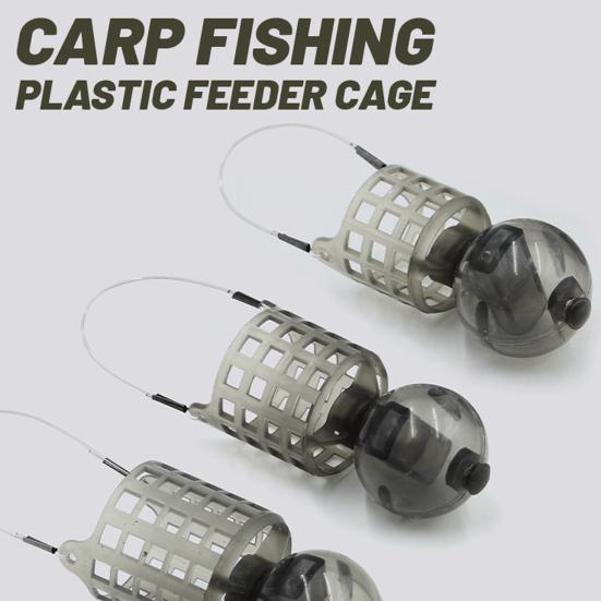 Корзина для кормушки для рыб, ловушка для рыболовной приманки, клетка, кормушка для крупных приманок с наполняемым поплавком-шариком, подарок для любителей рыбалки