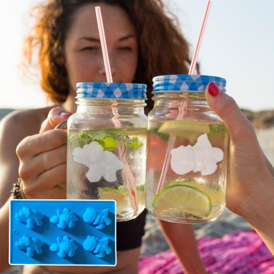 Форма для шоколада «Динозавр», 6-гнездная силиконовая форма для льда с антипригарным покрытием, гибкие формы для желейного льда, высоко-низкотемпературные формы для чизкейка и пудинга