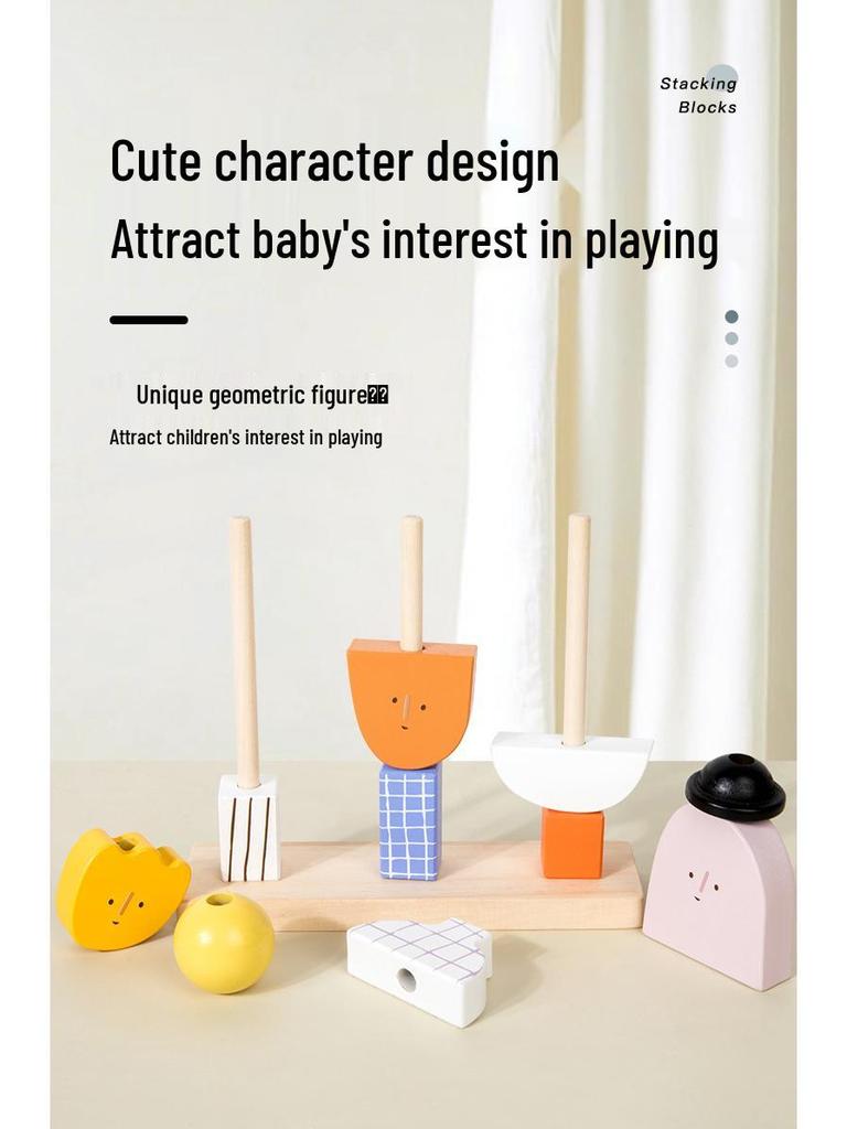 Креативные развивающие строительные блоки для малышей с крупными деталями - Сопоставление форм и картинок, Игрушки для раннего развития