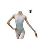 ProDance and Black Embroidered Tank Top with Stylish Cutouts for Ballet Leotards Mint, Ivory, (PLT014MA) (M, Black)