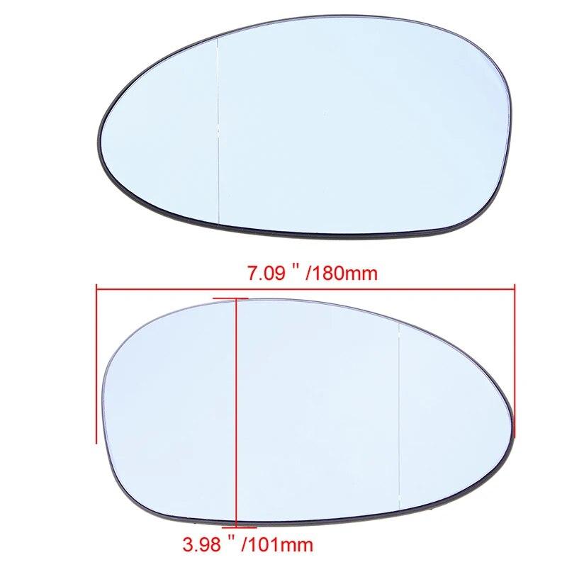 Автомобильные зеркала, зеркало на крыле автомобиля, стекло с подогревом, подходит для BMW 1-й серии E87, 3-дверное, 2004, 2005, 2006, 2007, 2008, 2009, 2010, 2011, синее