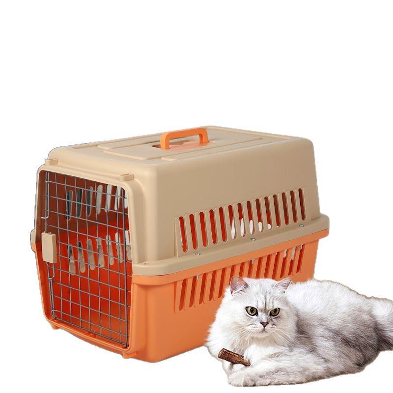 Pet Airline Carrier for Cats and Dogs - Portable Outdoor Cage for Small, Medium, Large Pets