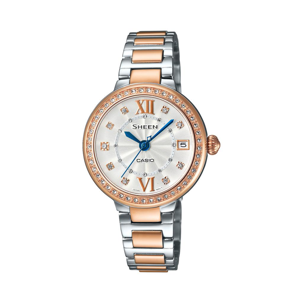 Casio Men's 50M Water Resistant Analog Quartz Watch SHE-4517SG-7A