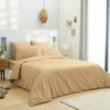 Plain Taupe Duvet Cover 260 X 240 Cm / 100% Cotton / 57 Threads/cm² for "King Size" Double Bed