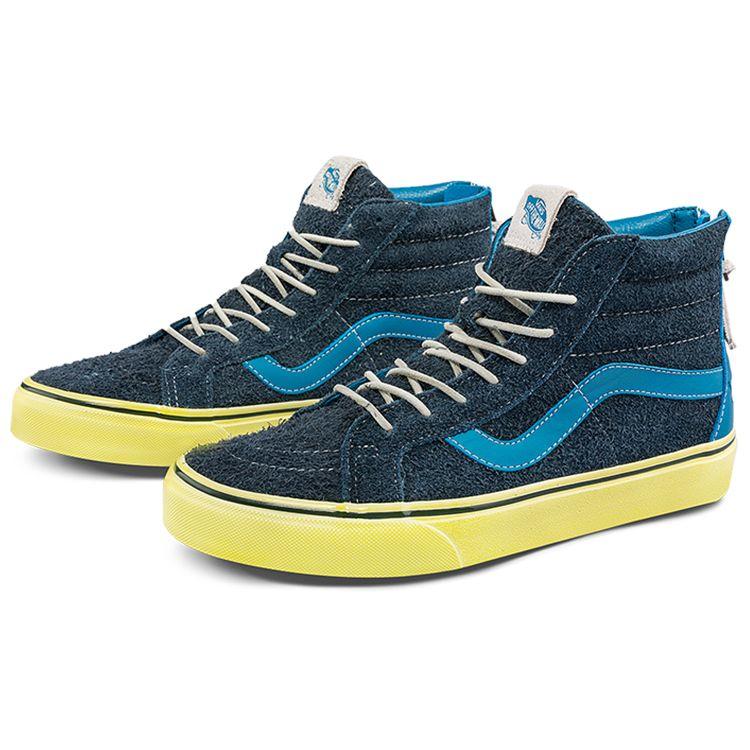 Liberators X Vans Sk8-Hi Reissue Zip Classics Sneakers Unisex Sneakers Blue Yellow VN0A5KRCBZZ