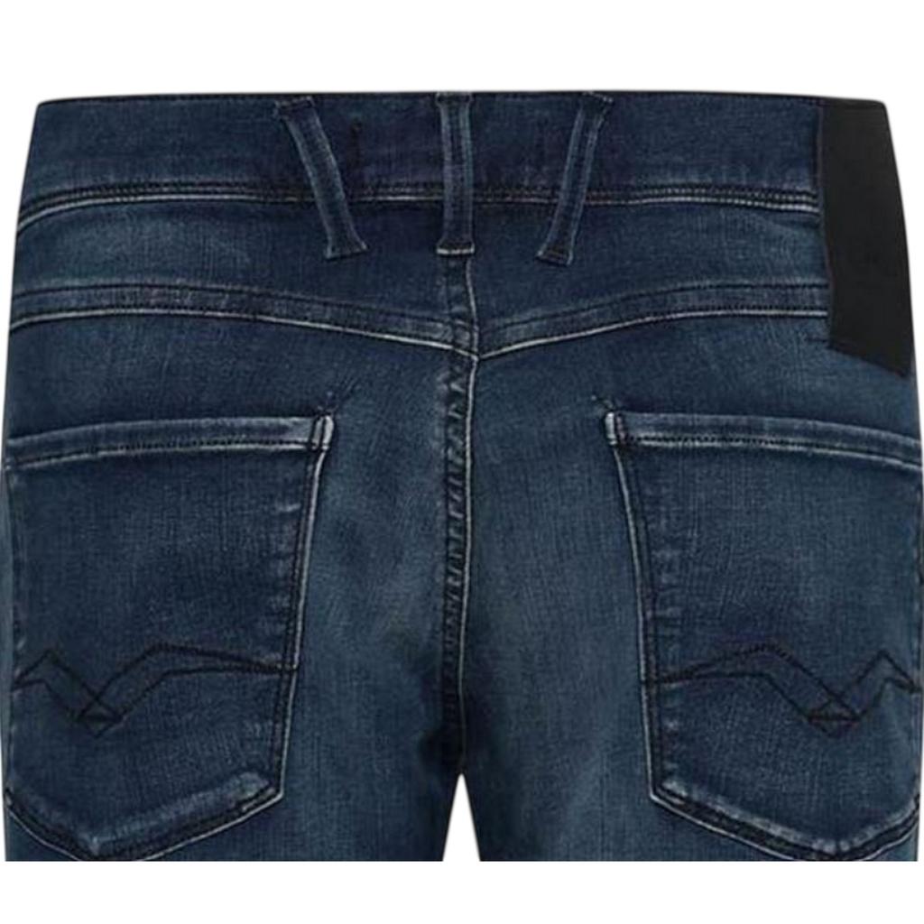 Replay Mens Anbass Cotton Blend Slim Jeans
