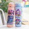 Мультяшная кружка для воды K-POP Охотница на демонов, большая емкость, термостойкая, с портативной ручкой, для детского спорта.