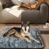 Длинный ворс квадратный коврик для домашних животных домик для кошек кровать для собак коврик съемный нескользящий дно глубокий сон диван зимние теплые кровати кошки