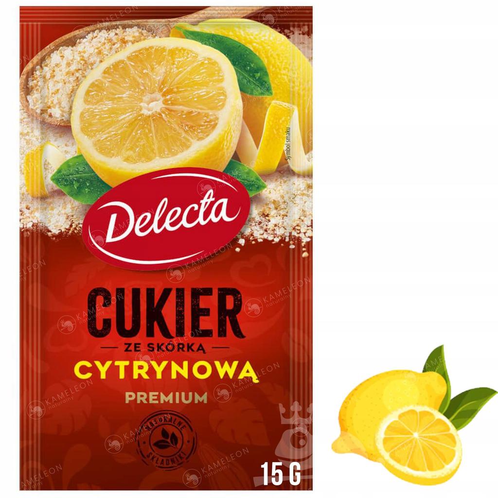 Delecta Premium Sugar with Lemon Peel 15g