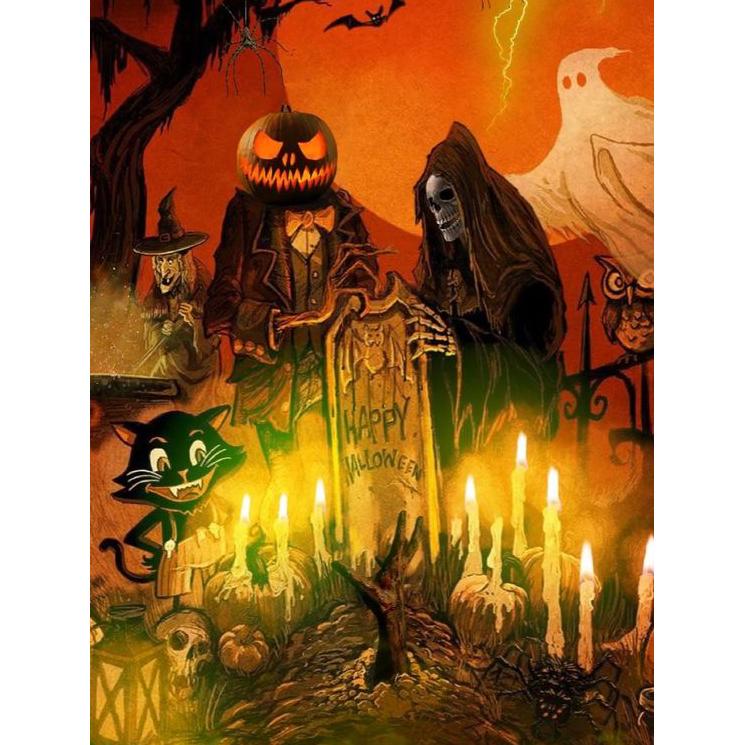 5d Алмазная картина Тыква Алмазная вышивка Животные Стразы ручной работы Домашний декор Подарок на День всех святых Рукоделие Вышивка крестом