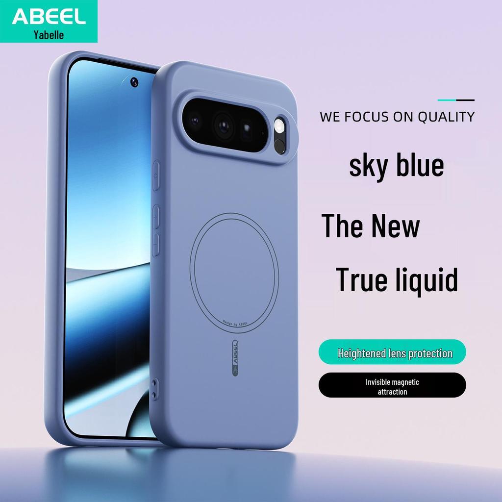 Совместим с Google Pixel 10 Pro XL, Магнитный силиконовый чехол, Защита от падения для мужчин и женщин, подходит для Pixel 9A.