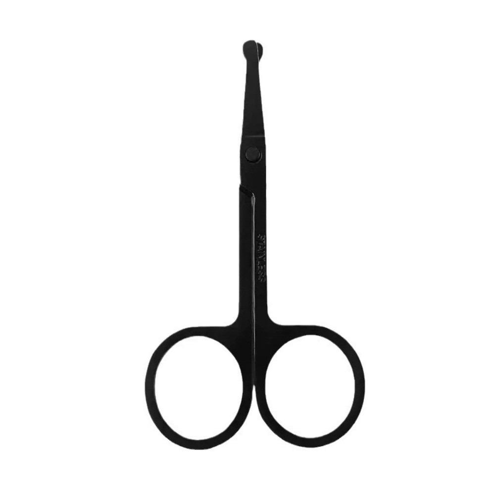Stainless Steel Nose Hair Cut Black Eyebrow Trimming Nose Ear Hair Remover Trimmer Beauty Tool