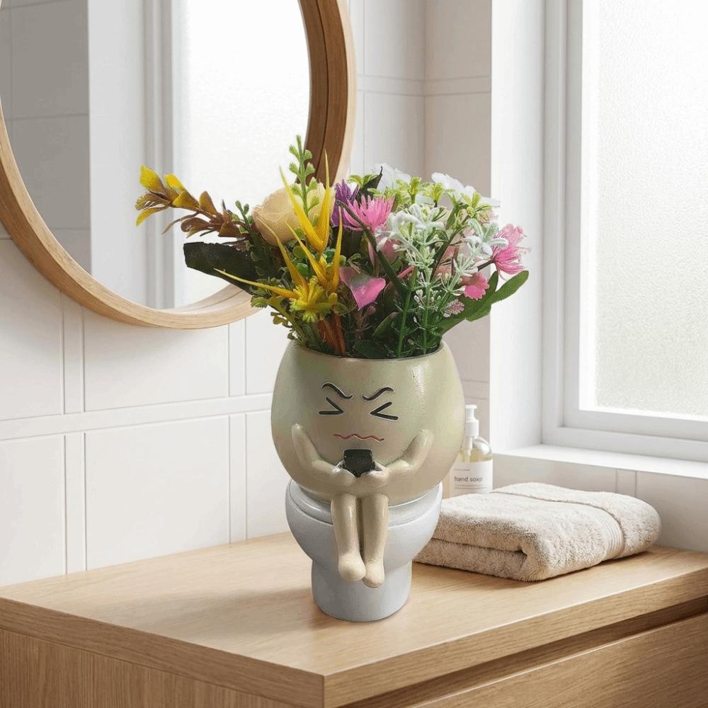 Cartoon Succulent Flowerpot Resin Plant Cultivation Pot Cute Plant Growing Container Gardening