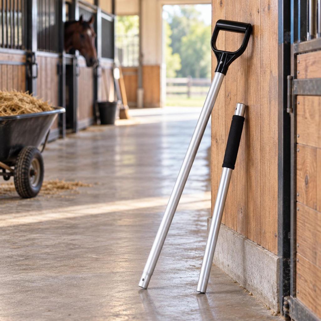 Detachable Stable Fork Handle Easy to Assemble for Barn Use, Horse Owners
