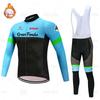 Mens Winter Cycling Jersey Long Sleeve Thermal Fleece Bike Top Road MTB Ride