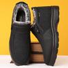 Men's Winter Non-Slip Velvet-Lined Old Beijing Cotton Shoes for Middle-Aged and Elderly