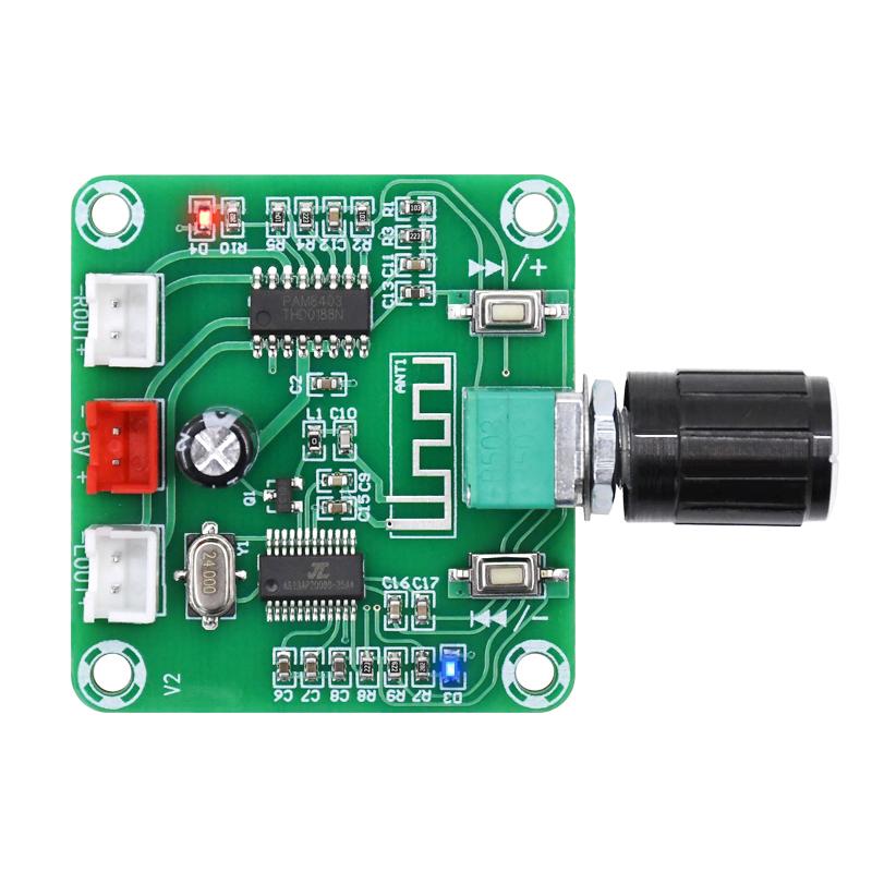 XH-A158 Bluetooth 5.0 Amplifier Board 5W×2 PAM8403 DC 5V Ultra Clear Stereo Low Power DIY Wireless Speaker Audio Module