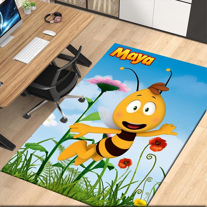 Maya the bee Printed Carpet, for Office Chair Living Room Bedroom Kitchen Room Decor Gifts.