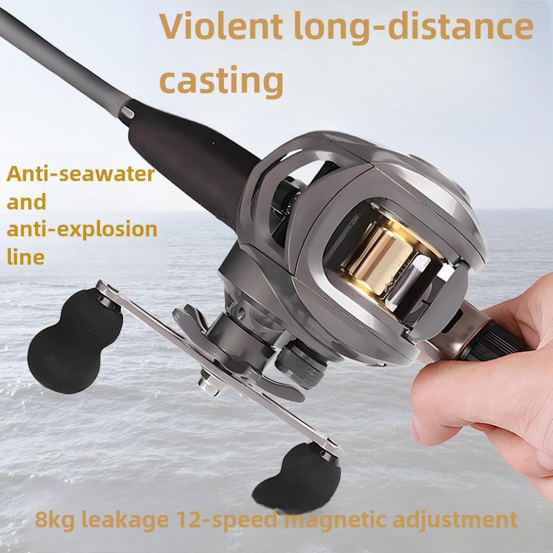 Рыболовная катушка с каплей воды: Кубок для пересечения границ, дальних дистанций, взрывобезопасный, черный.