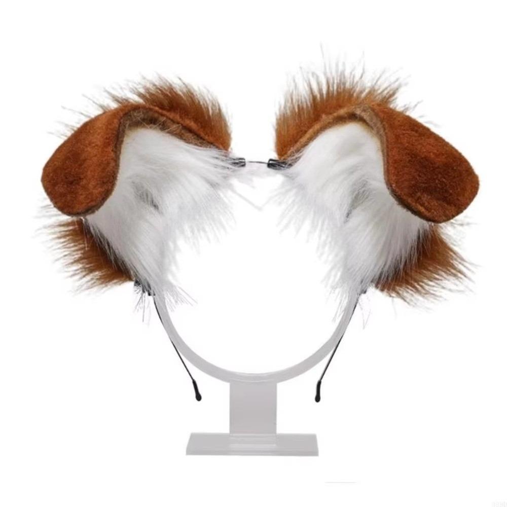 Furry Gothic Headband Animal Lolita Ears Headwear Practical Cosplay Headband  Children