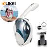 OLIKEI Полнолицевые маски для дайвинга для взрослых Противотуманные маски для подводного плавания с креплением для камеры Полностью сухие очки для свободного плавания и дайвинга Профессиональное снаряжение для подводного плавания