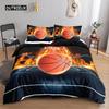 Basketball Duvet Cover Set Basketball Bedding Sets Full Sports Game Collections Duvet Cover for Kids Soft Polyester Qulit Cover