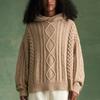 Fear of God Essentials FW23 Cable Knit Hoodie 'Gold Heather' Men's 192BT234393F