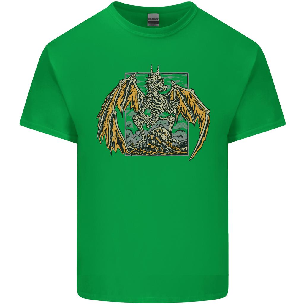 Devil Dragon Skeleton Fantasy Skull Demon Unisexs Light Cotton TShirt