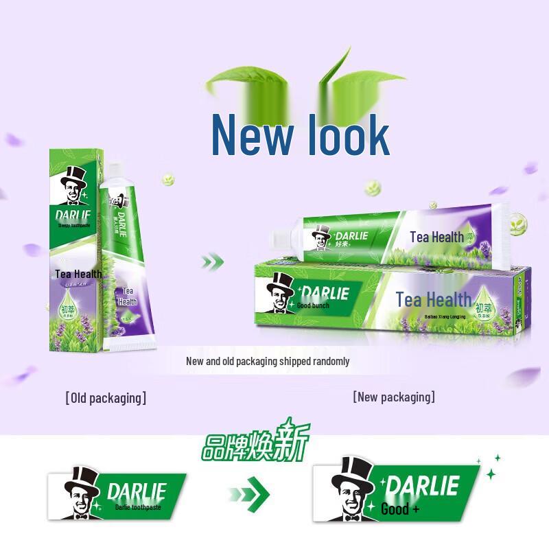 Darlie Tea Tree Fresh Toothpaste, Longjing Thyme, 4x140g Pack