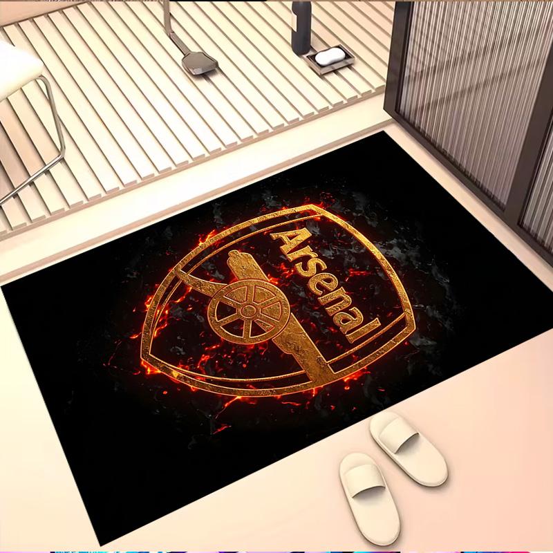 Arsenal F.C Print Rug, Washable Floor Carpet, For Entryway Dorm Laundry Room Office Study, Home Decor Birthday Christmas Gift