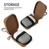Compact Lightweight Travel Headphone Storage Case Women Men Wireless Earphones Earbud Protective Zipper Carrying Pouch with Keychain