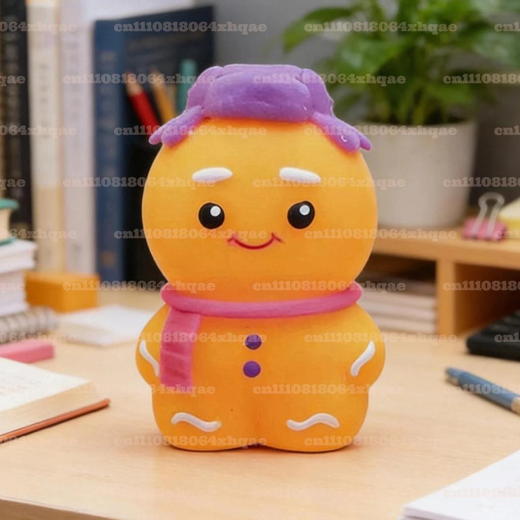 NeeDoh Squishmas Имбирный Светящийся Человек УЛЬТРА СУПЕР РЕДКИЙ Новый В Запечатанной Коробке для Концентрации СДВГ Офисный Стол Успокаивающий Гаджет случайный цвет1шт