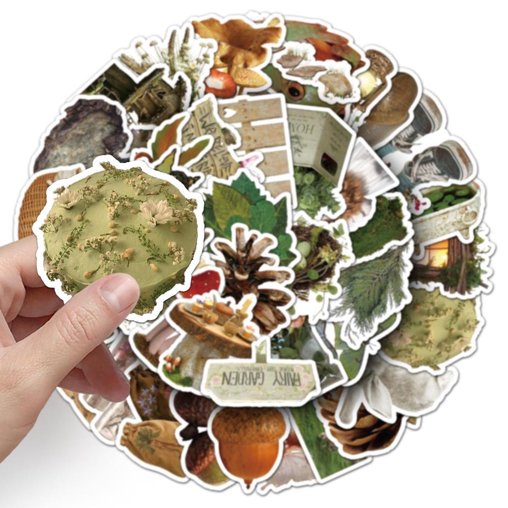 50 Forest-Inspired Graffiti Stickers for Water Bottles, Skateboards, Computers, and Journals