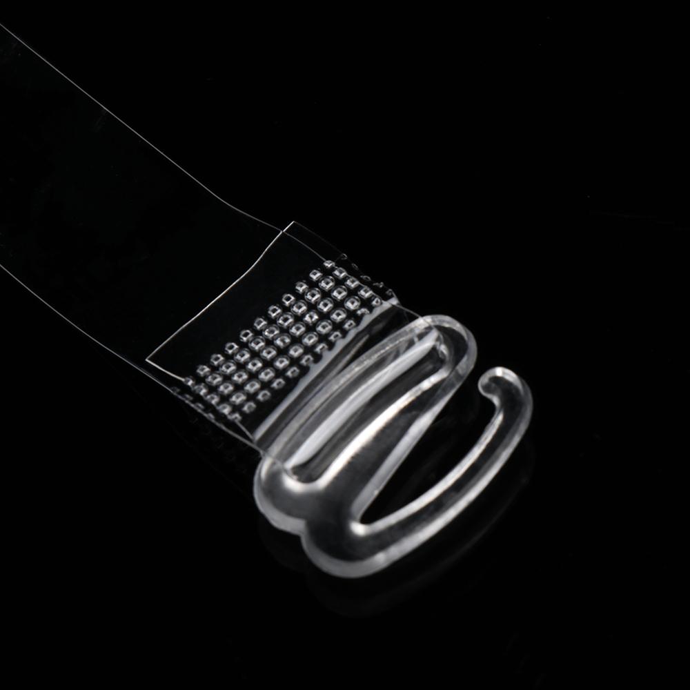 Fashion Transparent Adjustable 1.5CM Bra Straps Invisible Steel Hook
