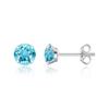 Limerencia Titanium Pure Titanium for Medical Second For Sensitive 1 Pair Piercings, Use, Hypoallergenic, Piercing, Ears, Unisex, (5mm, Aquamarine)