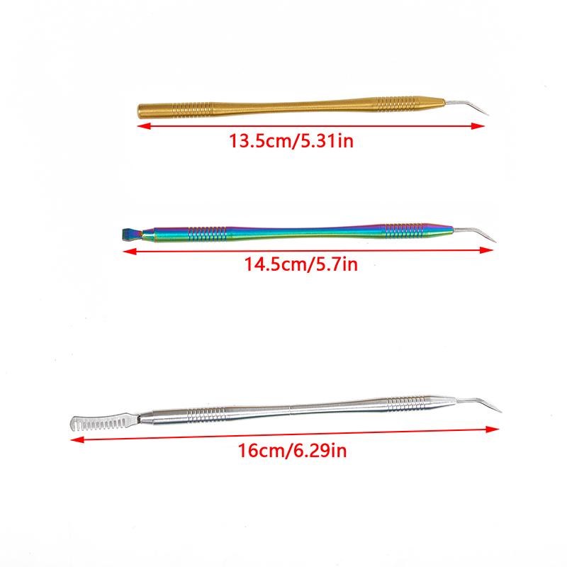 Инструменты для завивки ресниц, металлические стержни для очистки, косметический инструмент для ламинирования ресниц, разделительный инструмент, принадлежности для наращивания ресниц