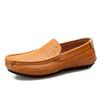 Summer Men Comfortable Casual Shoes Soft Genuine Leather Men‘s Loafers Moccasins Italian Designer Breathable Slip On Boat Shoes