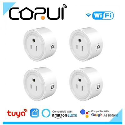 Corui Tuya Us Wi-Fi 10a Умная розетка Беспроводной концентратор Пульт дистанционного управления Бытовая техника Умная жизнь работает с Alexa Google Home