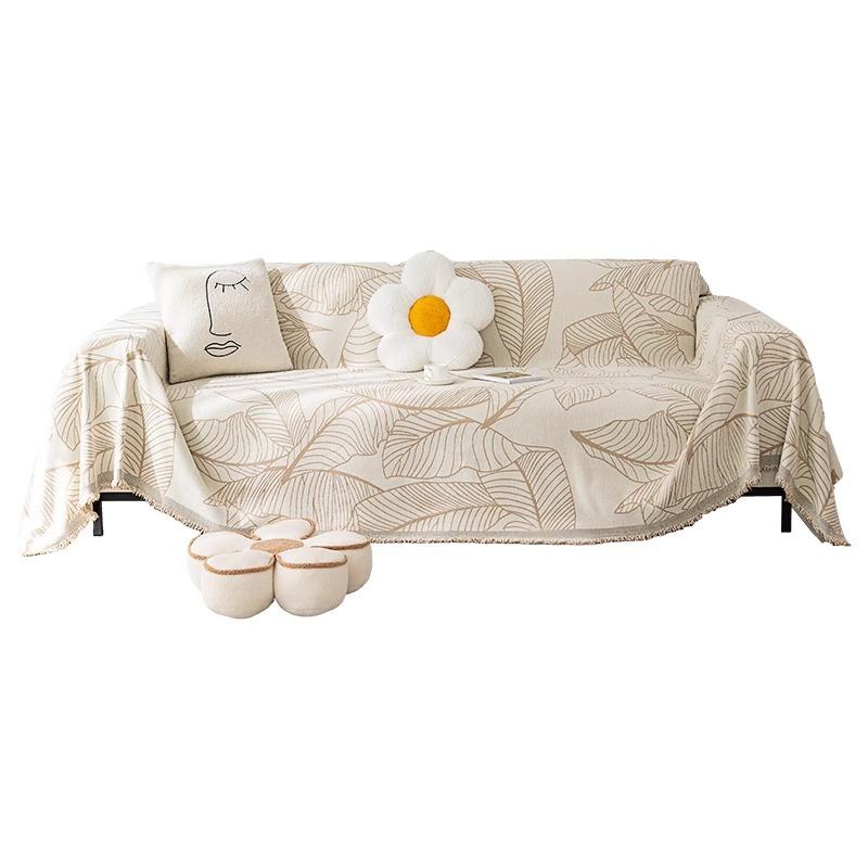 Stylish Durable Sofa Cover Soft Sofa Towel Universal Futon Couch Cover Blanket for Loveseat Breathable Slipcover Chair Protector