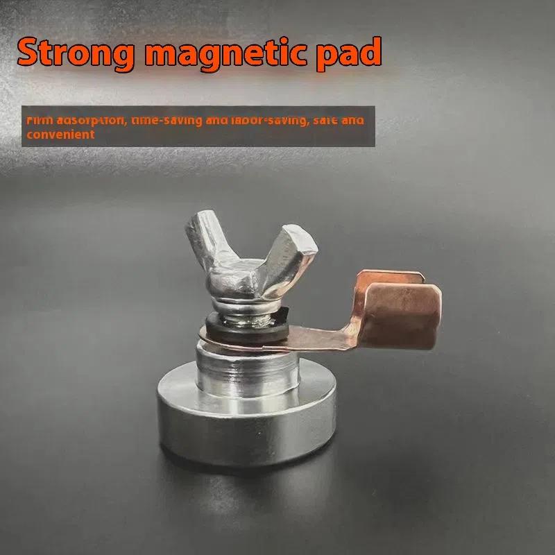 1 шт. Магнитный держатель с сильным захватом и быстрым отсоединением, Магнитный зажим заземления, Сильный магнитный сварочный зажим-поддержка
