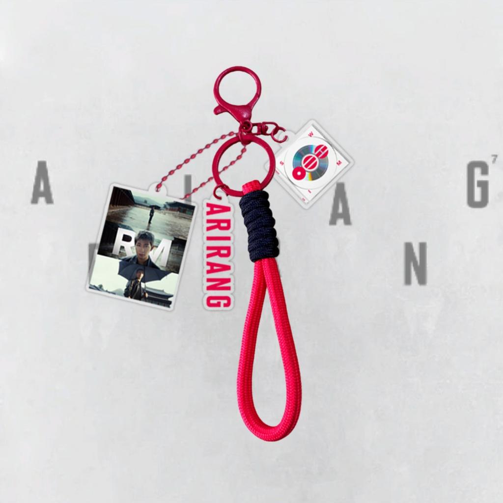 7 шт. Брелок на тему BTS ARIRANG, Фото-шарм Bangtan Boys с красной плетёной веревкой, Аксессуар для сумки фанатов Kpop ARMY, Подвеска на сумку Kpop-айдола для фанатов ARMY