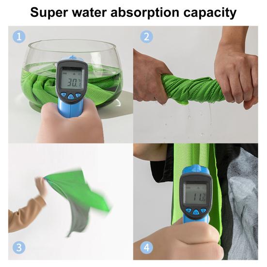 Sport Towel Sweat Absorption Quick-drying Dense Mesh Sun Protection Fast Cooling No