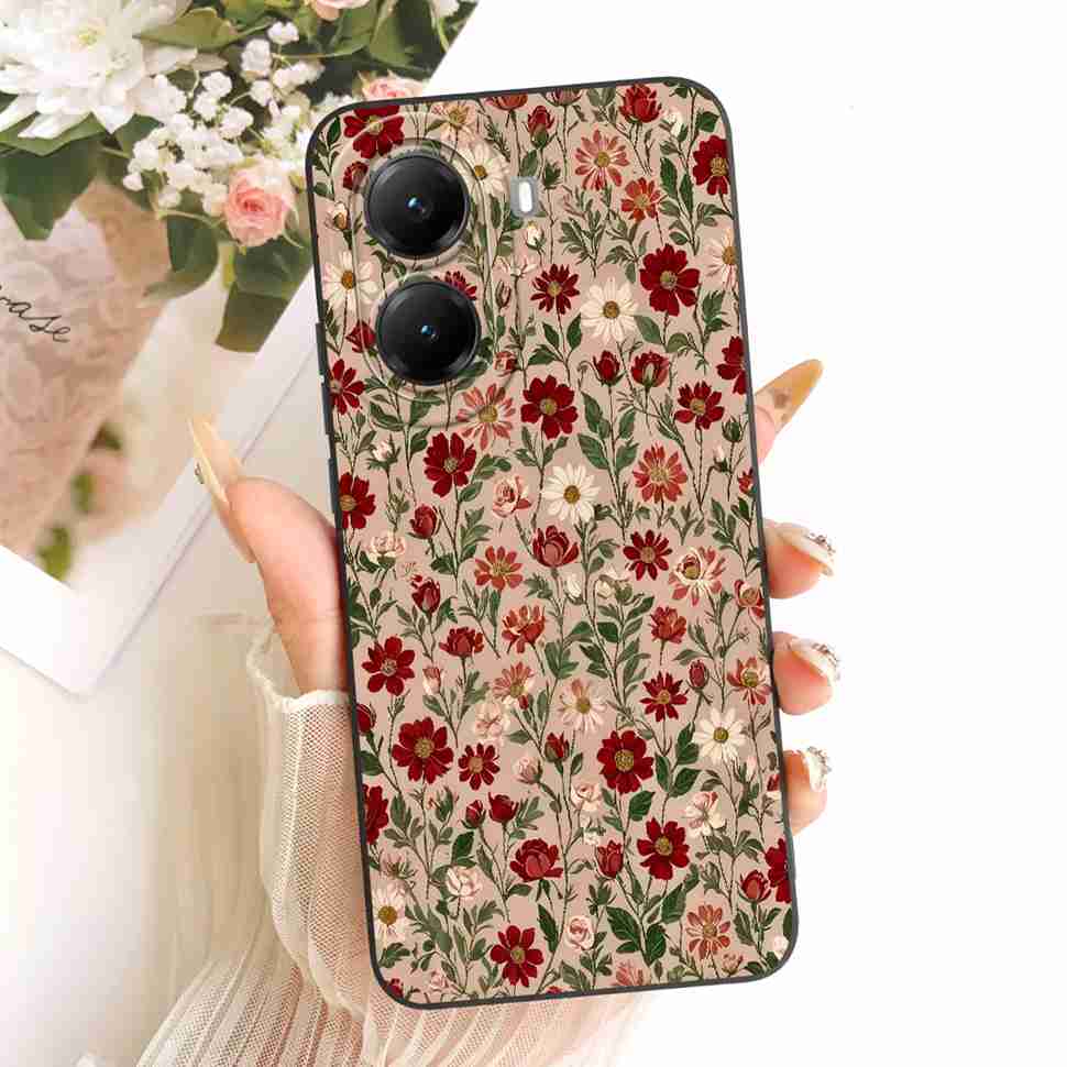 Butterfly Cherry For Xiaomi POCO X 7 x7 Pro 5G Case Clear Soft Bumper Protection Silicon Cover Capas For POCO X7 Pro