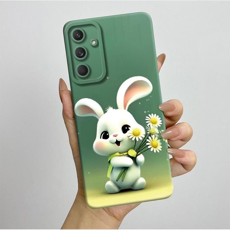 Чехол для телефона Samsung Galaxy M35 5G Бампер Силиконовый Ударопрочный Красивый Чехол с Бабочками и Цветами для Galaxy M 35 M55 Funda