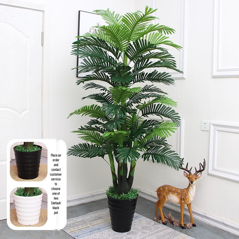 Большая искусственная пальма «Рыбий хвост» напольная | Комнатная искусственная зелень для декора гостиной