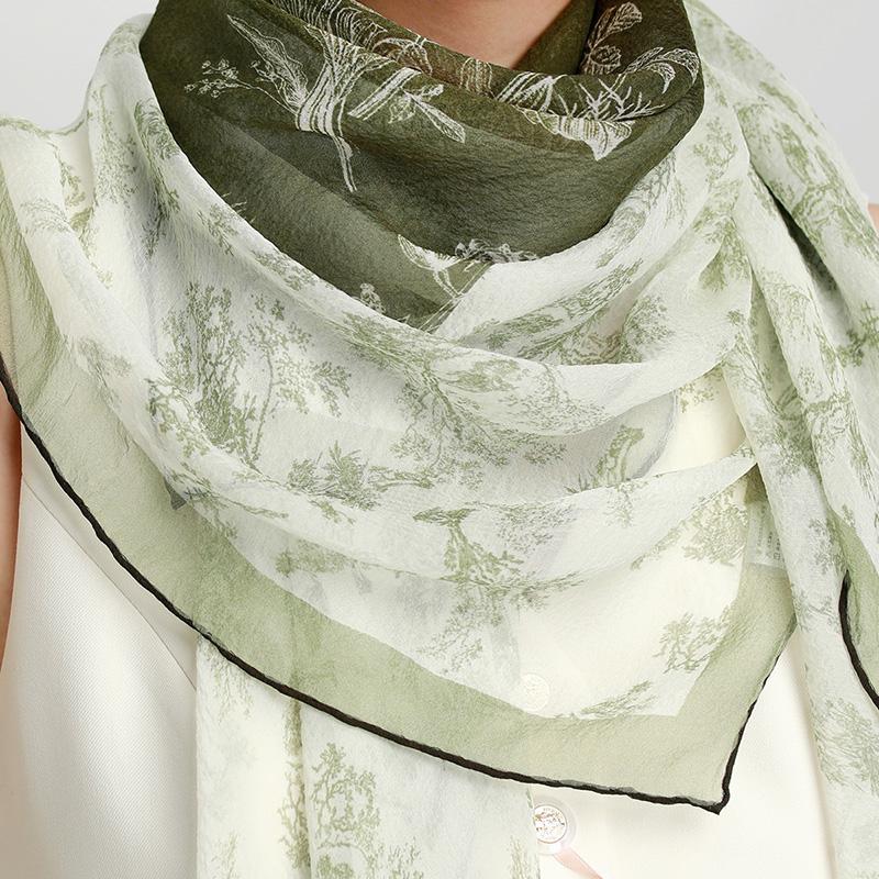 Handmade 100% Mulberry Silk Square Scarf Shawl