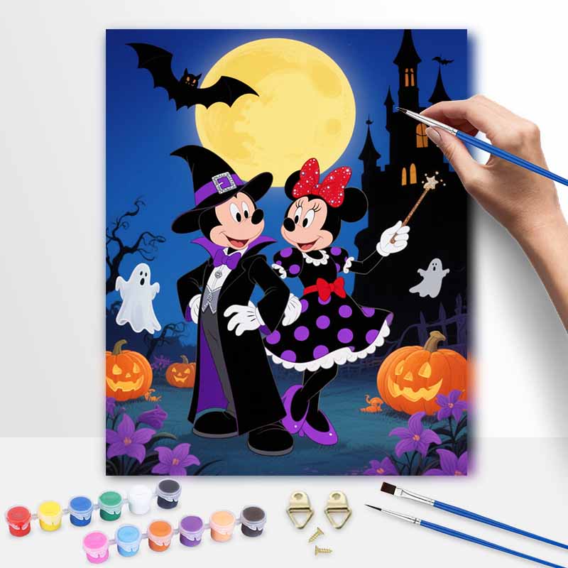 Disney Хэллоуин цифровой набор для масляной живописи ручной работы DIY домашние украшения